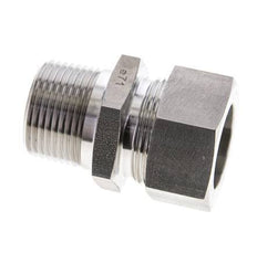 1'' NPT Male x 28L Stainless steel Straight Cutting Ring 160 Bar DIN 2353