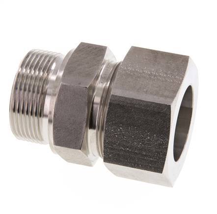 G 1 1/2'' Buitendraad x 38S RVS Rechte Snijring Koppeling 315 Bar DIN 2353