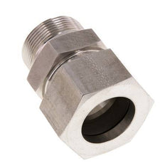G 1 1/2'' Buitendraad x 38S RVS Rechte Snijring Koppeling 315 Bar DIN 2353