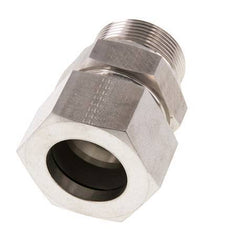 G 1 1/2'' Buitendraad x 38S RVS Rechte Snijring Koppeling 315 Bar DIN 2353