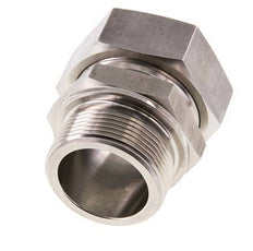G 1 1/2'' Buitendraad x 42L RVS Rechte Snijring Koppeling 160 Bar DIN 2353