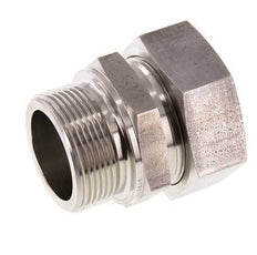G 1 1/2'' Buitendraad x 42L RVS Rechte Snijring Koppeling 160 Bar DIN 2353