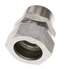 1 1/2'' NPT Male x 42L Stainless steel Straight Cutting Ring 160 Bar DIN 2353