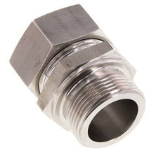 G 1 1/4'' Buitendraad x 35L RVS Rechte Snijring Koppeling 160 Bar DIN 2353