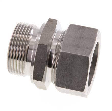 G 1 1/4'' Buitendraad x 35L RVS Rechte Snijring Koppeling 160 Bar DIN 2353