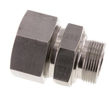 G 1 1/4'' Male x 38S Stainless steel Straight Cutting Ring 315 Bar DIN 2353