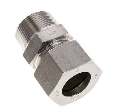 1 1/4'' NPT Male x 30S Stainless steel Straight Cutting Ring 400 Bar DIN 2353