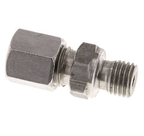 M12x1.5 Buitendraad x 6S RVS Rechte Snijring Koppeling 630 Bar DIN 2353