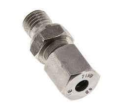 M12x1.5 Buitendraad x 6S RVS Rechte Snijring Koppeling 630 Bar DIN 2353