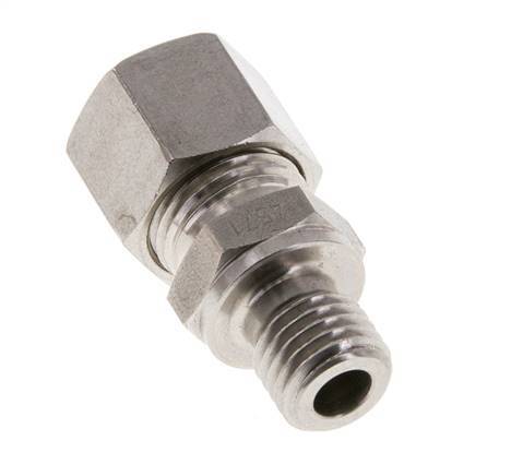 M12x1.5 Buitendraad x 10L RVS Rechte Snijring Koppeling 315 Bar DIN 2353