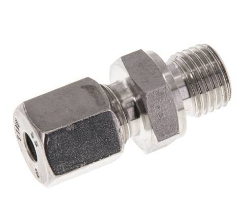 M14x1.5 Buitendraad x 6S RVS Rechte Snijring Koppeling 630 Bar DIN 2353