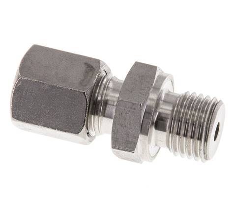 M14x1.5 Buitendraad x 6S RVS Rechte Snijring Koppeling 630 Bar DIN 2353