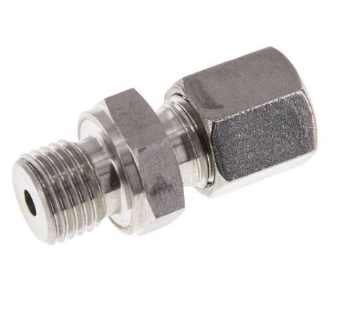M14x1.5 Buitendraad x 6S RVS Rechte Snijring Koppeling 630 Bar DIN 2353