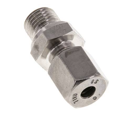 M14x1.5 Buitendraad x 6S RVS Rechte Snijring Koppeling 630 Bar DIN 2353