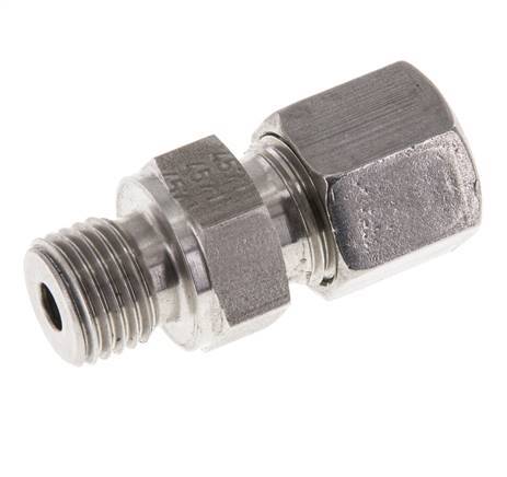 M14x1.5 Buitendraad x 8S RVS Rechte Snijring Koppeling 630 Bar DIN 2353