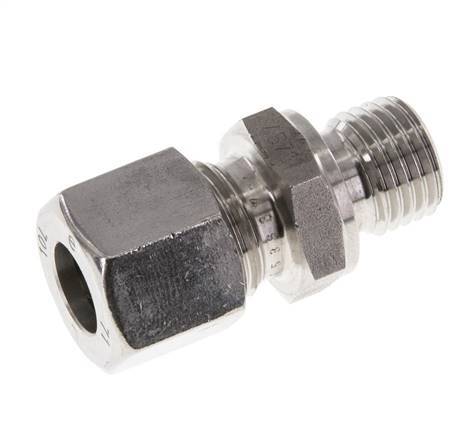 M14x1.5 Buitendraad x 10L RVS Rechte Snijring Koppeling 315 Bar DIN 2353