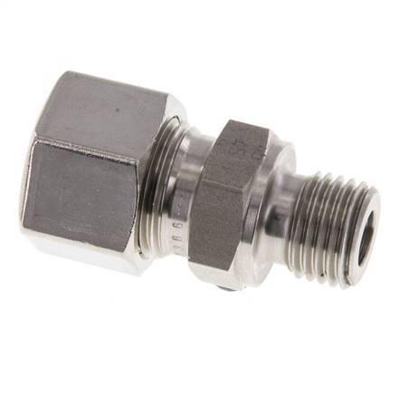 M14x1.5 Buitendraad x 12L RVS Rechte Snijring Koppeling 315 Bar DIN 2353