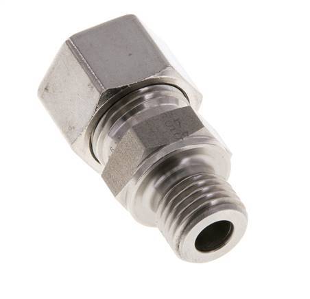 M14x1.5 Buitendraad x 12L RVS Rechte Snijring Koppeling 315 Bar DIN 2353