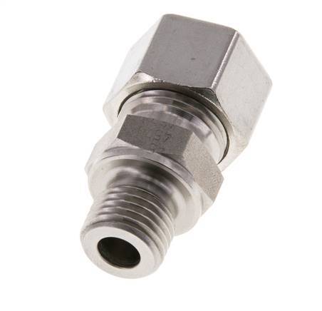 M14x1.5 Buitendraad x 12L RVS Rechte Snijring Koppeling 315 Bar DIN 2353