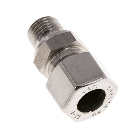 M14x1.5 Buitendraad x 12L RVS Rechte Snijring Koppeling 315 Bar DIN 2353