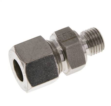 M14x1.5 Buitendraad x 12S RVS Rechte Snijring Koppeling 630 Bar DIN 2353