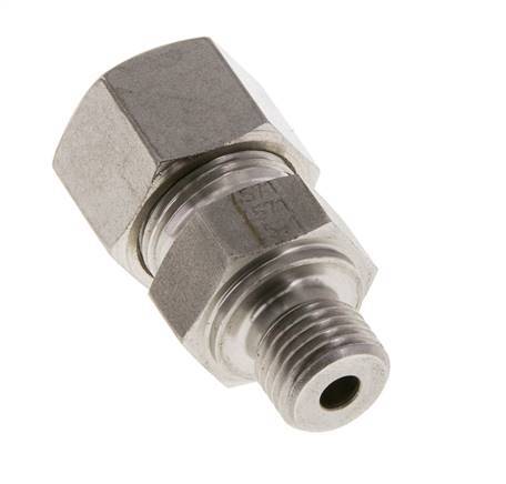 M14x1.5 Buitendraad x 12S RVS Rechte Snijring Koppeling 630 Bar DIN 2353