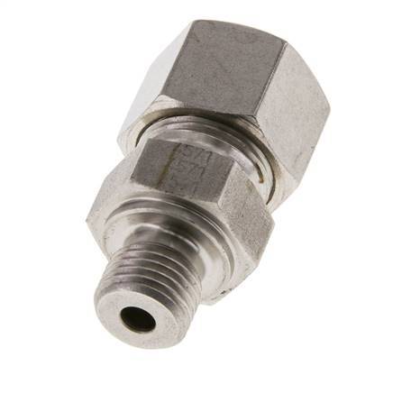 M14x1.5 Buitendraad x 12S RVS Rechte Snijring Koppeling 630 Bar DIN 2353