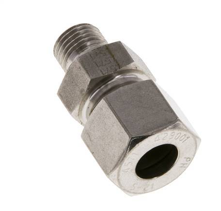 M14x1.5 Buitendraad x 12S RVS Rechte Snijring Koppeling 630 Bar DIN 2353