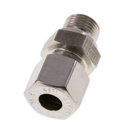 M16x1.5 Buitendraad x 10S RVS Rechte Snijring Koppeling 630 Bar DIN 2353