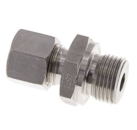 M18x1.5 Buitendraad x 10L RVS Rechte Snijring Koppeling 315 Bar DIN 2353