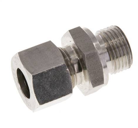 M18x1.5 Buitendraad x 12L RVS Rechte Snijring Koppeling 315 Bar DIN 2353