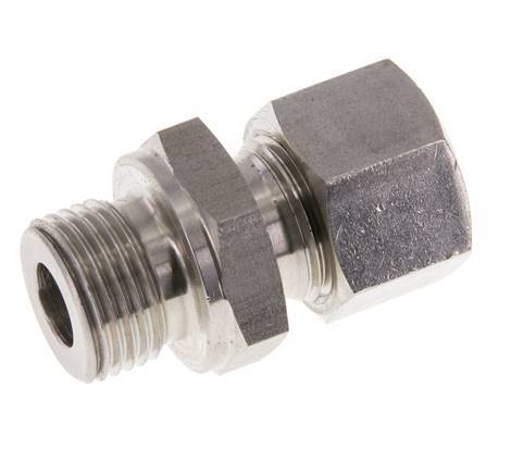 M18x1.5 Buitendraad x 12L RVS Rechte Snijring Koppeling 315 Bar DIN 2353