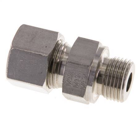 M18x1.5 Buitendraad x 12S RVS Rechte Snijring Koppeling 630 Bar DIN 2353