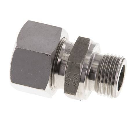 M18x1.5 Buitendraad x 15L RVS Rechte Snijring Koppeling 315 Bar DIN 2353