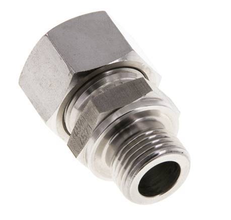 M18x1.5 Buitendraad x 15L RVS Rechte Snijring Koppeling 315 Bar DIN 2353