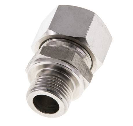 M18x1.5 Buitendraad x 15L RVS Rechte Snijring Koppeling 315 Bar DIN 2353