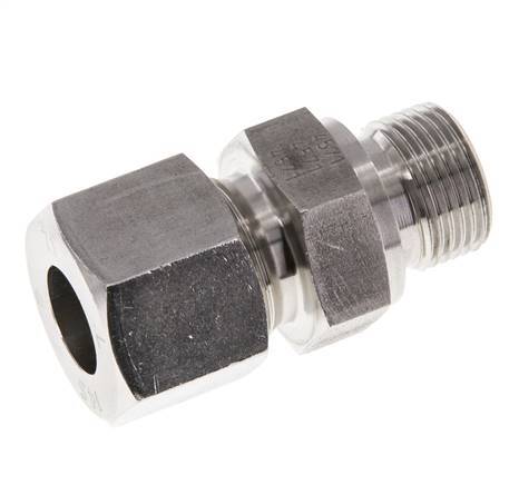 M20x1.5 Male x 14S Stainless steel Straight Cutting Ring 630 Bar DIN 2353