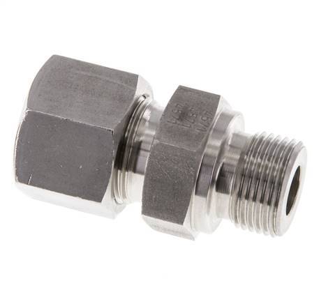 M20x1.5 Buitendraad x 14S RVS Rechte Snijring Koppeling 630 Bar DIN 2353