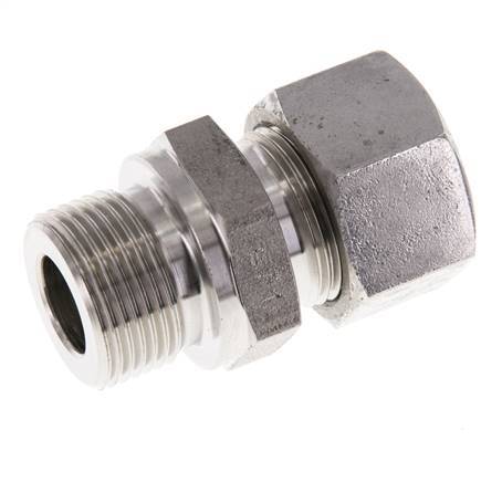 M22x1.5 Buitendraad x 15L RVS Rechte Snijring Koppeling 315 Bar DIN 2353