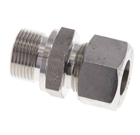M22x1.5 Buitendraad x 15L RVS Rechte Snijring Koppeling 315 Bar DIN 2353