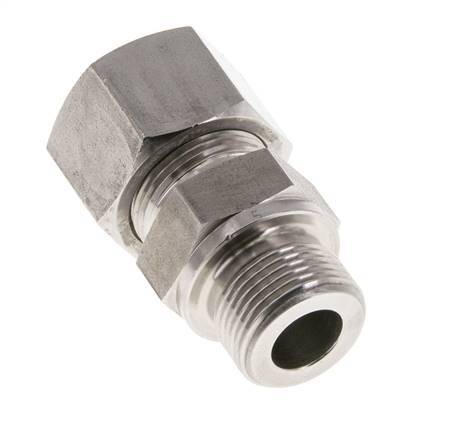 M22x1.5 Buitendraad x 16S RVS Rechte Snijring Koppeling 400 Bar DIN 2353