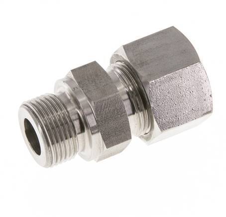 M22x1.5 Buitendraad x 16S RVS Rechte Snijring Koppeling 400 Bar DIN 2353