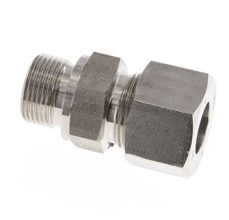 M22x1.5 Buitendraad x 16S RVS Rechte Snijring Koppeling 400 Bar DIN 2353