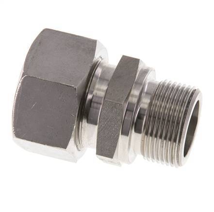 M26x1.5 Buitendraad x 22L RVS Rechte Snijring Koppeling 160 Bar DIN 2353