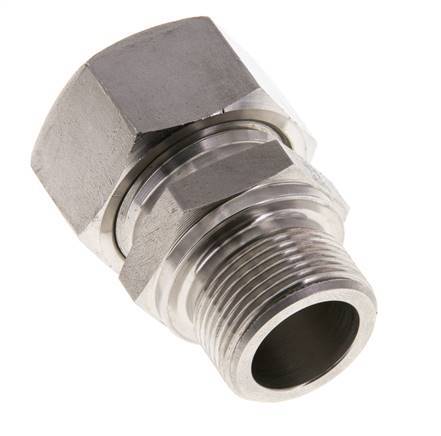 M26x1.5 Buitendraad x 22L RVS Rechte Snijring Koppeling 160 Bar DIN 2353