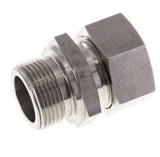 M33x2 Buitendraad x 28L RVS Rechte Snijring Koppeling 160 Bar DIN 2353