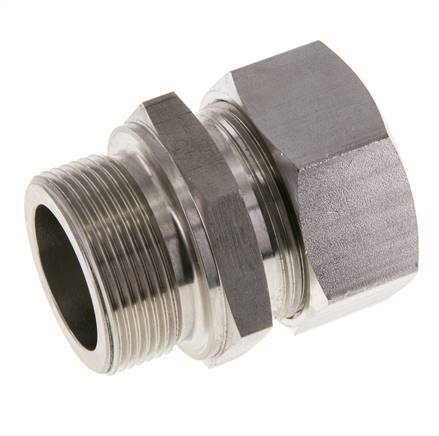 M42x2 Buitendraad x 35L RVS Rechte Snijring Koppeling 160 Bar DIN 2353