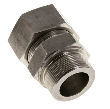 M48x2 Buitendraad x 38S RVS Rechte Snijring Koppeling 315 Bar DIN 2353