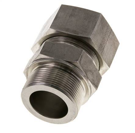 M48x2 Buitendraad x 38S RVS Rechte Snijring Koppeling 315 Bar DIN 2353