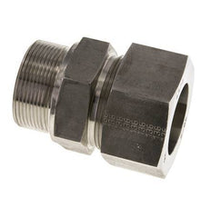 M48x2 Buitendraad x 38S RVS Rechte Snijring Koppeling 315 Bar DIN 2353